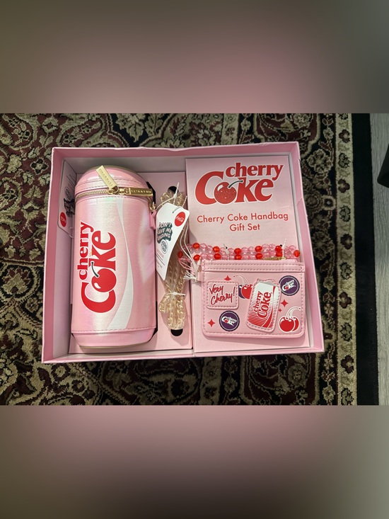 Skinnydip Handbags - Skinny Dip London Pink Cherry Coke Crossbody Soda Can Handbag & Purse Gift Set